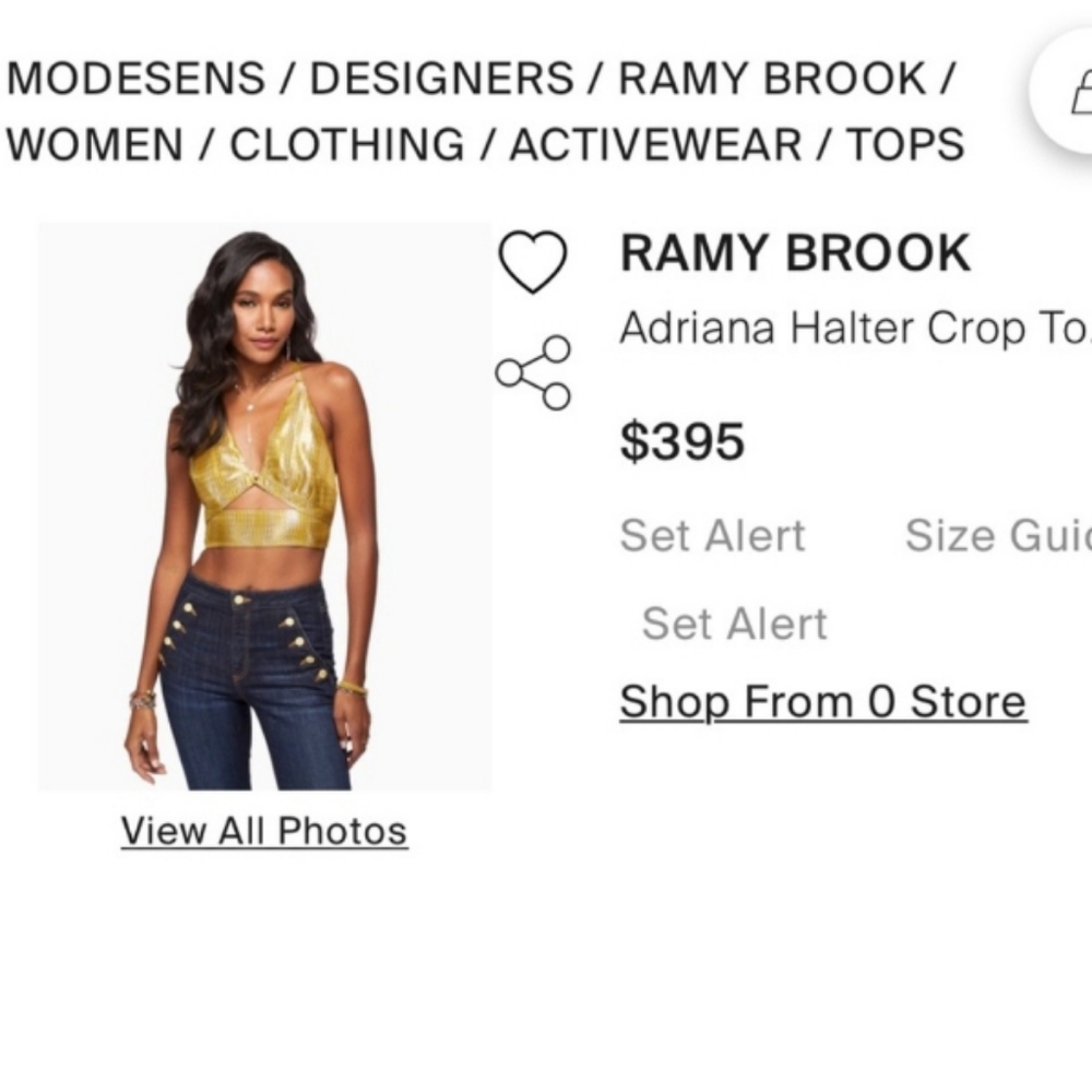 Ramy Brook Adriana Top-New $395 - Picture 3 of 3